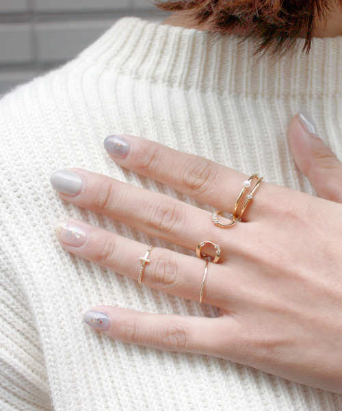 K10YG レイヤー クラフト リング（リング）｜Jouete（ジュエッテ）の