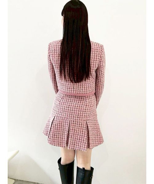 LILY BROWN（リリーブラウン）の「ツイードショートジャケット（ノー