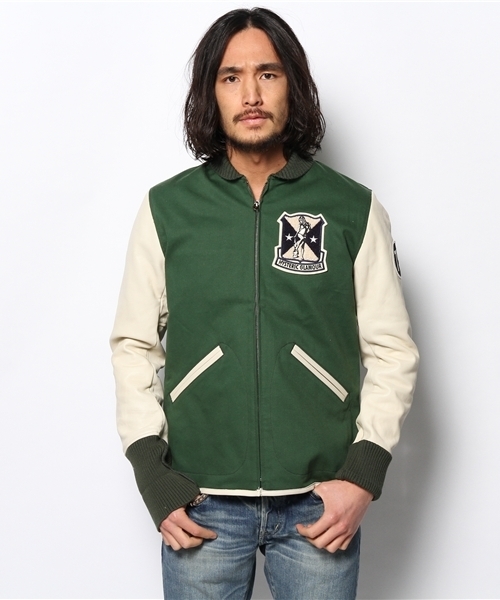 HYSTERIC GLAMOUR（ヒステリックグラマー）の「袖レザースタジャン