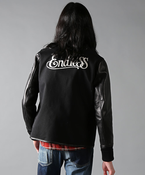 HYSTERIC GLAMOUR（ヒステリックグラマー）の「袖レザースタジャン