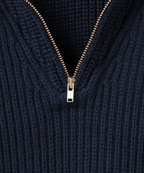 6（ロク）の「＜6(ROKU)＞HIGH ZIP SAILOR KNIT/ニット（ニット