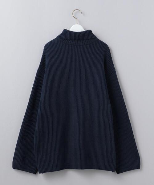 6（ロク）の「＜6(ROKU)＞HIGH ZIP SAILOR KNIT/ニット（ニット