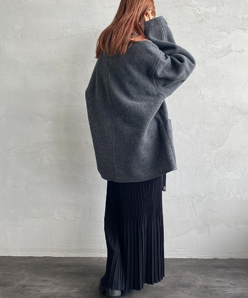 DANTON/ダントン] ウールライトパイル カバーオールジャケット