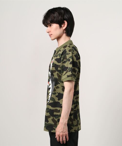 A BATHING APE（アベイシングエイプ）の「1ST CAMO SHARK POLO M