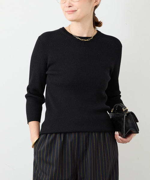 Rib クルーネック プルオーバー（ニット/セーター）｜Deuxieme Classe