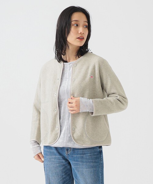 DANTON（ダントン）の「DANTON / ノーカラー フリース ジャケット