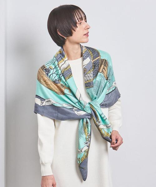 manipuri（マニプリ）の「＜manipuri＞ウール/シルク ストール