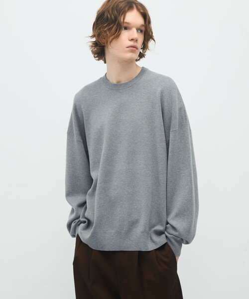 CABaN コットンカシミヤ クルーネックプルオーバー（ニット/セーター