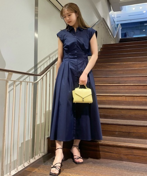 LILY BROWN（リリーブラウン）の「バックリボンシャツワンピース