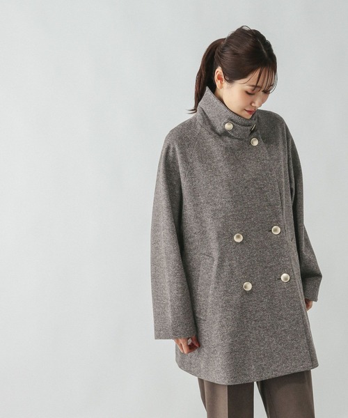 GLOBAL WORK（グローバルワーク）の「軽やかストレッチ襟2WAYミドル