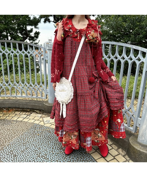 PINK HOUSE（ピンクハウス）の「たくし上げリボン付きジャンパー