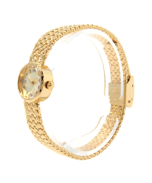 agete（アガット）の「ラウンドフェイスジュエリーウォッチ