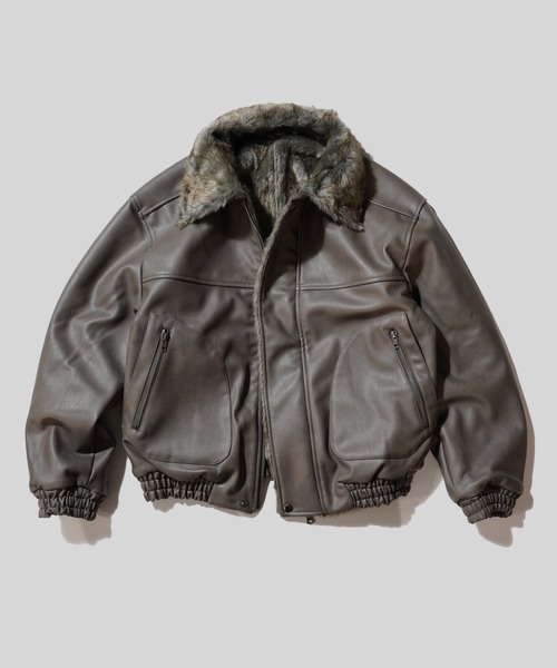 Camphor wood（カンファーウッド）の「leather/fur faux reversible