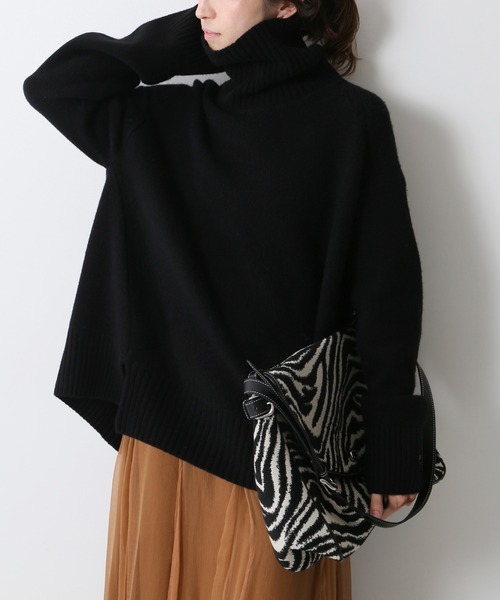 FRAMeWORK（フレームワーク）の「ウールカシミヤタートルロングプル