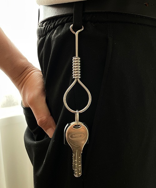 セール】無骨に小物を彩る。首縄モチーフ キーリング/キーホルダー