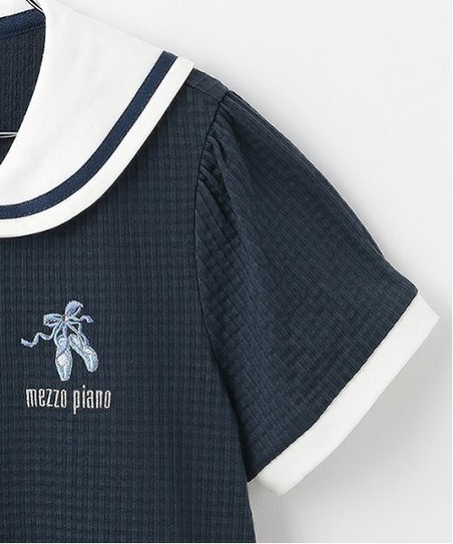 バレエ】セーラーカラーギンガムチェック前開きワンピース（ワンピース