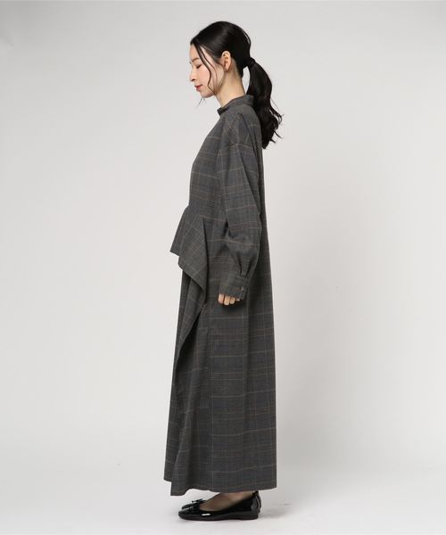 CLANE（クラネ）の「WAIST FRILL CHECK ONEPIECE（ワンピース）」 - WEAR