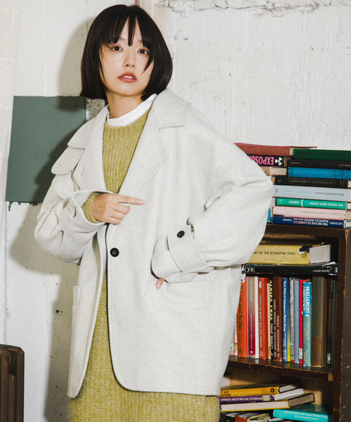 KBF（ケイビーエフ）の「コクーンミドルコート（ステンカラーコート