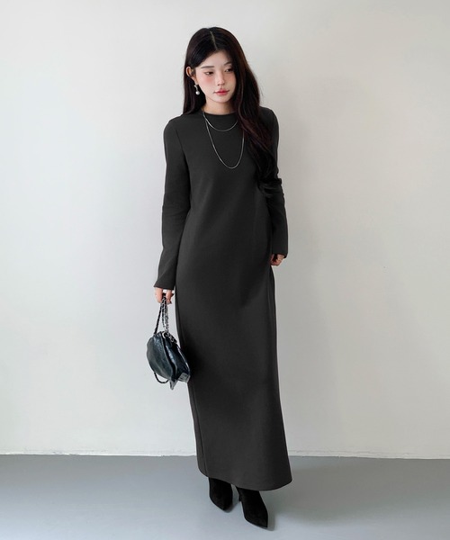 セール】【選べる着丈】ベーシックマキシワンピース（ワンピース）｜by