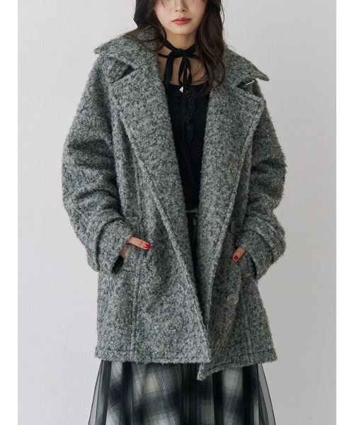 セール】Aラインミドルコート（ステンカラーコート）｜jouetie