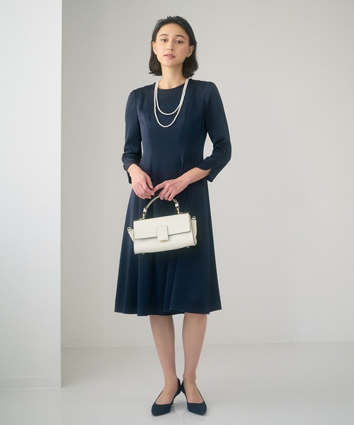 ANAYI（アナイ）の「トリアセサテンフレア ワンピース（ワンピース