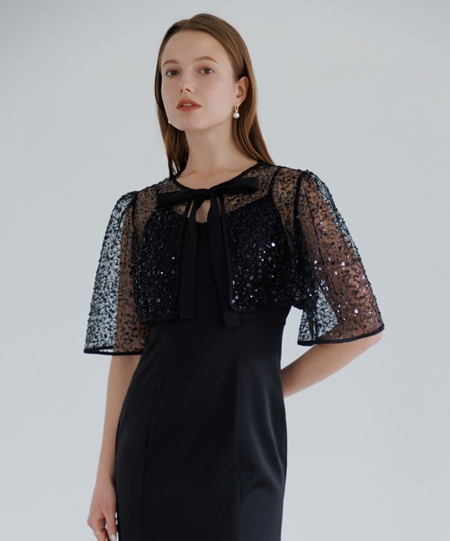 LEJA】スパンコールビジューボレロマーメイドドレスワンピース2点