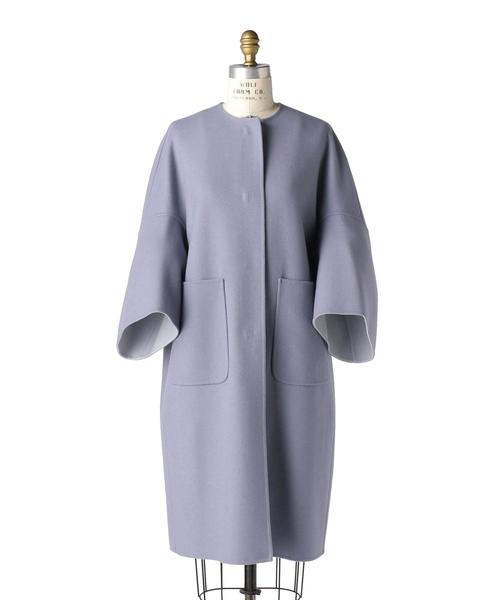 Drawer（ドゥロワー）の「Drawer 配色リバーノーカラーコート（その他