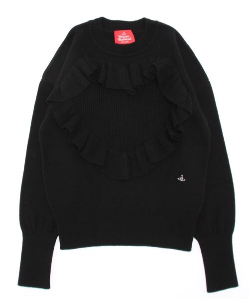 Vivienne Westwood（ヴィヴィアンウエストウッド）の「ﾊｰﾄﾌﾘﾙﾆｯﾄﾄｯﾌﾟ