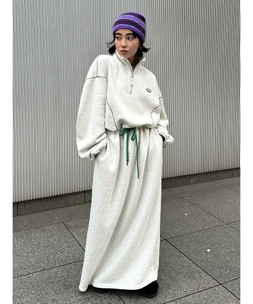 DISCUS FRENCHTERRY HALF ZIP OP（ワンピース）｜DISCUS（ディスカス