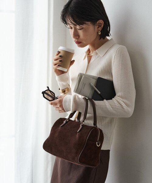 スエード2WAYミニボストンバッグ（ボストンバッグ）｜russet（ラシット