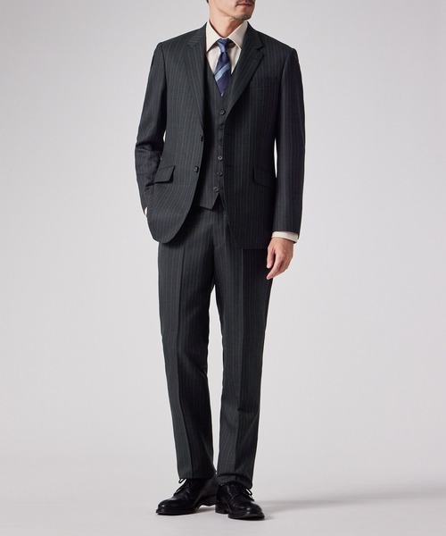 オルタネイトストライプ シングル2ボタンスーツ / 253004 609NS