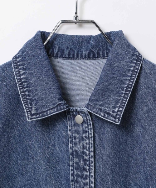 刺繍BIGデニムシャツ 629846（シャツ/ブラウス）｜LEPSIM（レプシィム