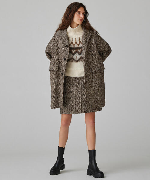 MACPHEE（マカフィー）の「ヘリンボーンツイード オーバーサイズド