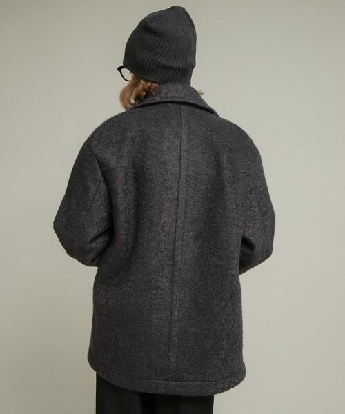 セール】ウールライクカーリーシャギーコクーンコート（その他アウター