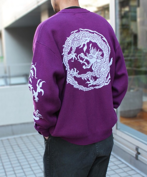 セール】【HUF】ハフ TWIN DRAGON CARDIGAN カーディガン ユニセックス