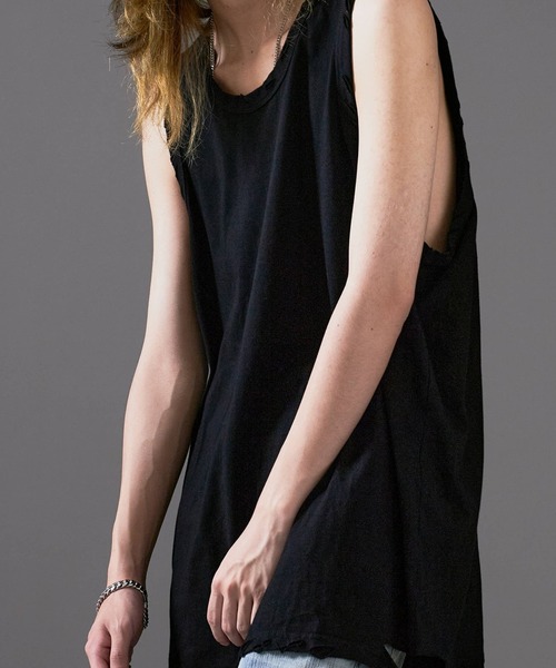 Cut-in damage tank top/切り込みダメージ タンクトップ（タンクトップ