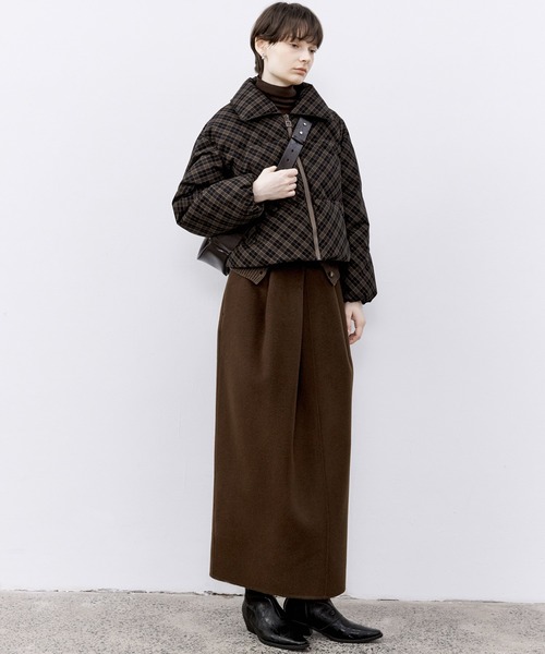 tageechita（タジチタ）の「「tageechita」チェック柄 ショートダウン