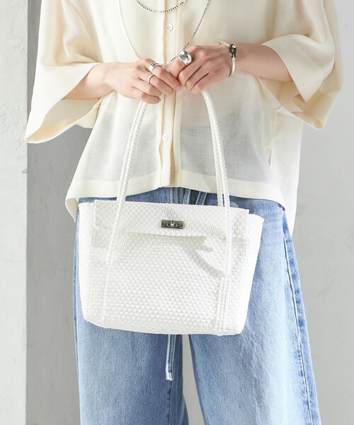 セール】【SHIPS別注】Diminutivo:フタ付き メルカドバッグ（かご