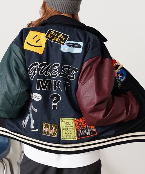 Guess（ゲス）の「GUESS/ゲス GO MARKET LETTERMAN JACKET ジャケット