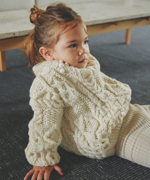 TODAYFUL（トゥデイフル）の「【KIDS】パターンハンドニット（ニット