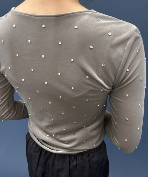 EDIT. FOR LULU（エディットフォールル）の「ベロア ビジュートップス