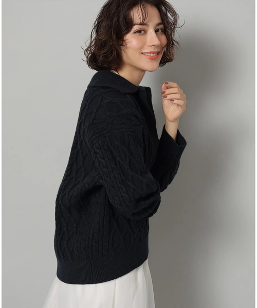 シャツドッキングケーブルニット（ニット/セーター）｜Arpege story