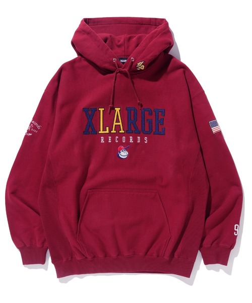 XLARGE（エクストララージ）の「XL LABEL SOUVENIR HOODED SWEAT