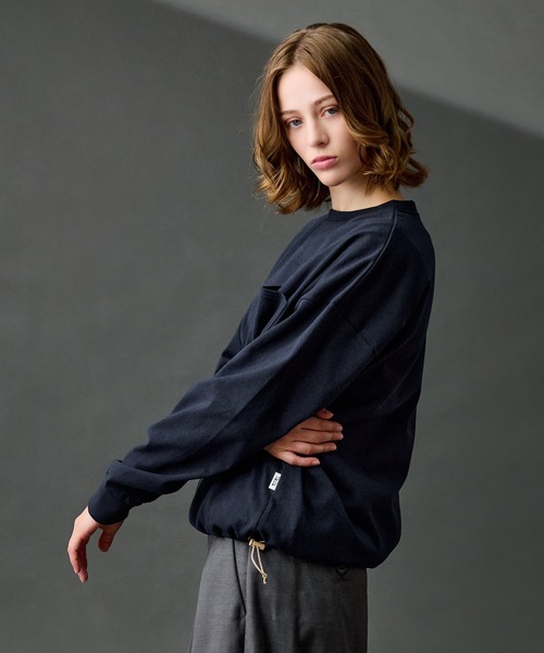 セール】OVERSIZED DRAW CORD LONG TEE / オーバーサイズドローコード