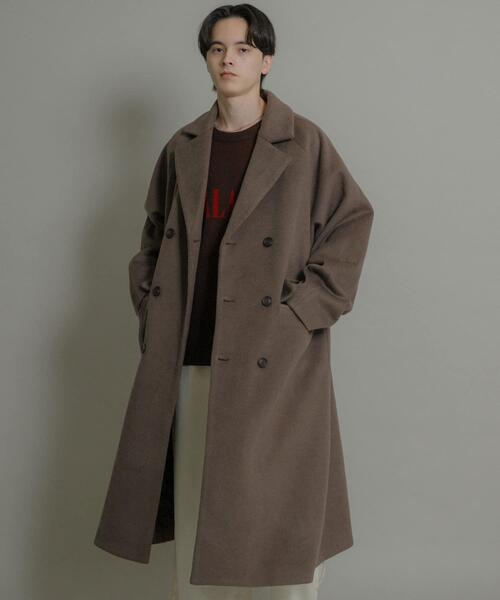 セール】ウールブレンドダブルロングコート（その他アウター）｜SENSE