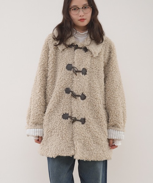 MUHET（ミュエータ）の「poodle shaggy duffle coat / プードル