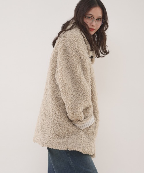 MUHET（ミュエータ）の「poodle shaggy duffle coat / プードル