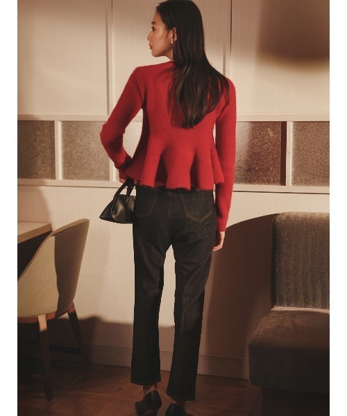 ZOZO限定カラー】ペプラムショートニットトップス（ニット/セーター