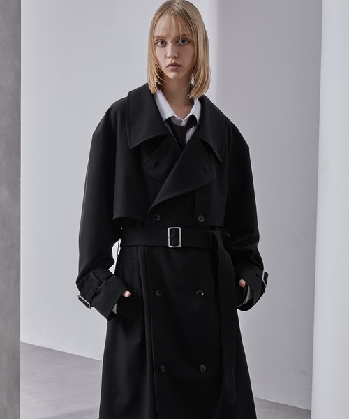 Loose/ルース（ルース）の「モードオーバー ハイネックトレンチコート