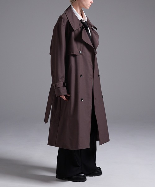 モードオーバー ハイネックトレンチコート（トレンチコート）｜Loose
